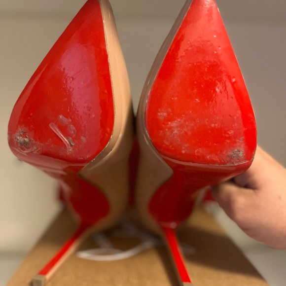 Womens Christian Louboutin - Pigalle Plato - 120mm - Nude - Picture 4 of 6